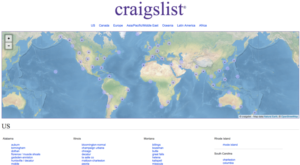 Craigslist Website