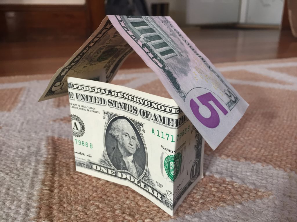 House made out of money